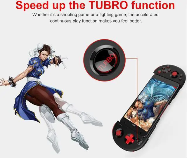 Alt view image 3 of 5 - PG-9087 Telescopic Bluetooth Wireless Controller Gamepad Extendable Joystick for ios Tablet PC Android Tv Box