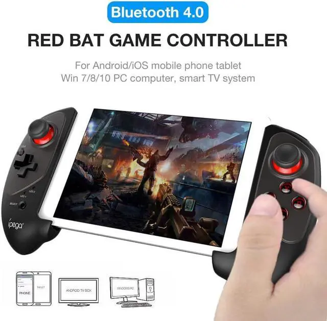 Alt view image 2 of 5 - PG-9083s For iPhone Gamepad Bluetooth 4.0 Wireless Joystick Retractable Gamepad Support Android IOS Tv Box PC