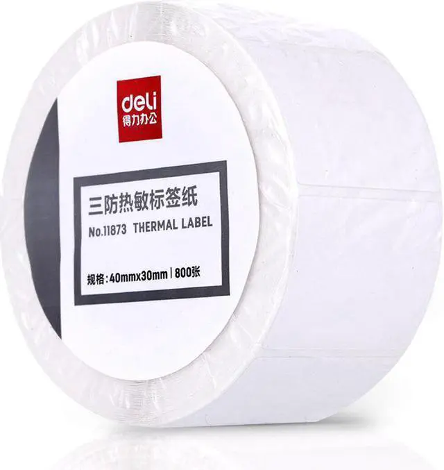 Alt view image 2 of 5 - 1 Roll Width 20mm ~100mm Thermal paper self-adhesive paper printing paper label price mark small ticket barcode sticker