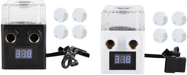 Alt view image 4 of 5 - Integrated Water Tank Pump Ceramic Bearing 200L/H Flow Three-phase PC Temperature Display Water Cooling Pump