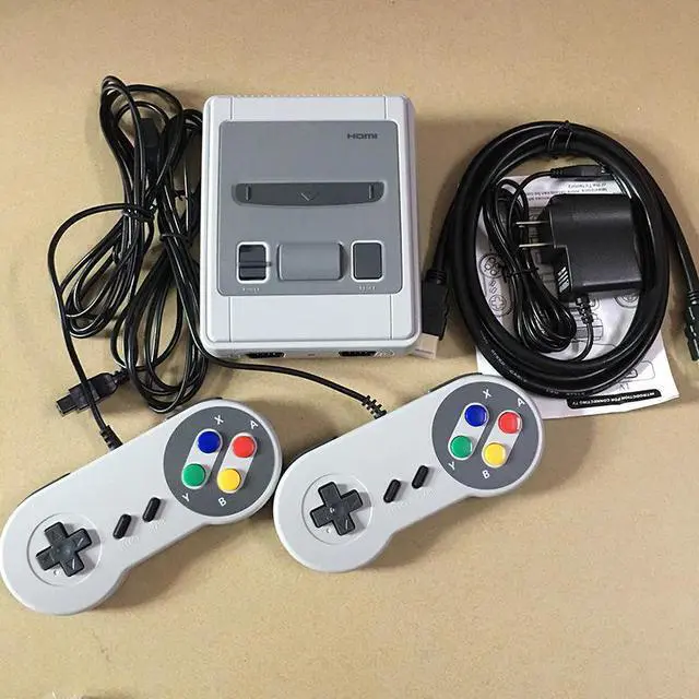 Alt view image 3 of 5 - Retro TV Game Console 8Bit Classic Built-in 621 Games 2 Controllers Game Player For Super Nintendo Game Console Accessories