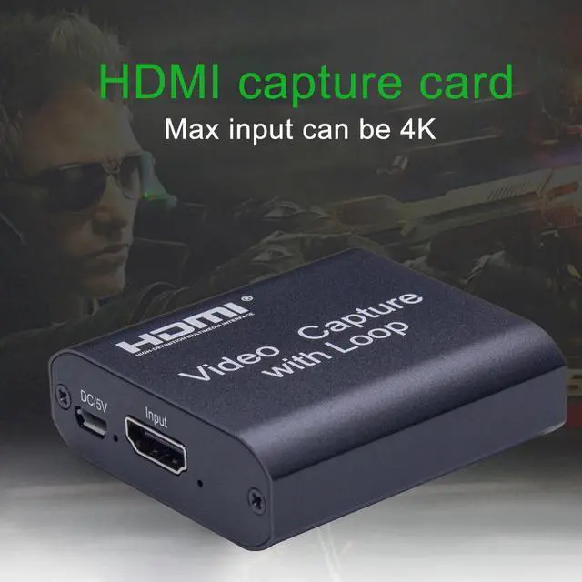 Alt view image 2 of 5 - 2.0 Capture Card HD 1080P 4K HDMI Video Capture Card Broadcast Live Stream Video Grabber Audio Video Capturing Device