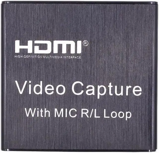 Alt view image 2 of 5 - HDMI Video Capture Card Mic In Audio Out 1080p USB 2.0 Video Grabber Record Box for Live Streaming Video Recording