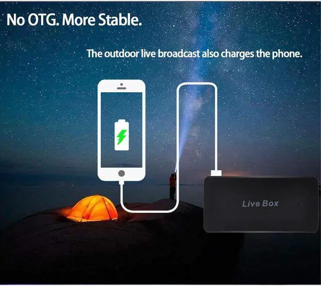 Alt view image 2 of 5 - 270 Outdoor Mobile Phone Live Streaming 1080p Video Capture Card for XBOX,Camera,SLR HD Camera to Mobile Live Broadcast