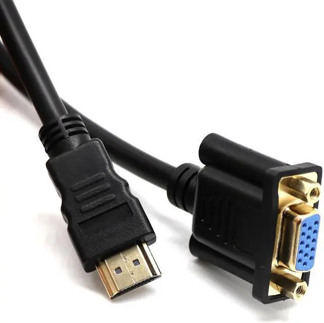 Alt view image 5 of 5 - 15 Pin Digital Audio Video AV Converter Cable Connector Gold Plated 30cm Male to VGA Female Adapter Cable to VGA D-SUB