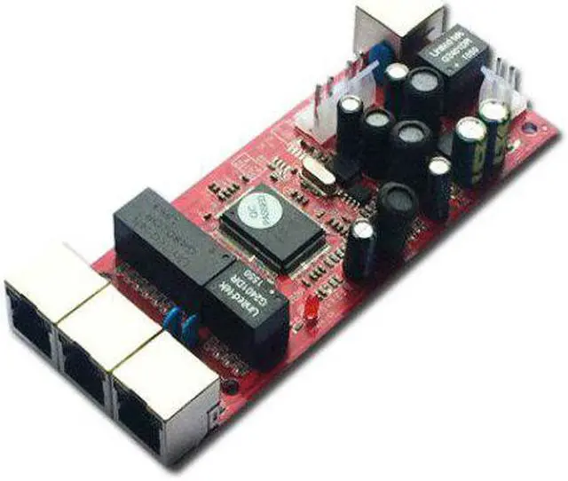 Alt view image 5 of 7 - 10 / 100mbps RJ45 8 Port Fast Ethernet Switch module Lan Hub US EU Plug 5v Adapter Power Supply Network Switch motherboard