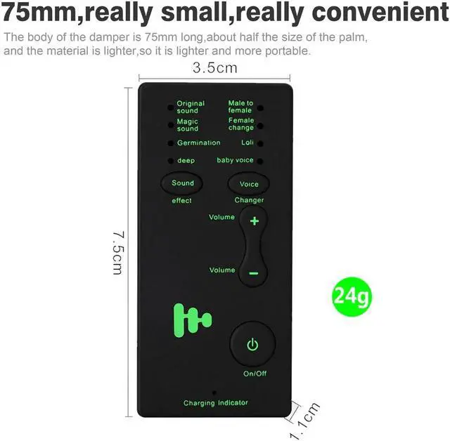 Alt view image 3 of 5 - Voice Changer Microphone Disguiser 4 Voice Changing Modes Male/Female/Loli/Baby Voice For PC Phone Sound Card Changer