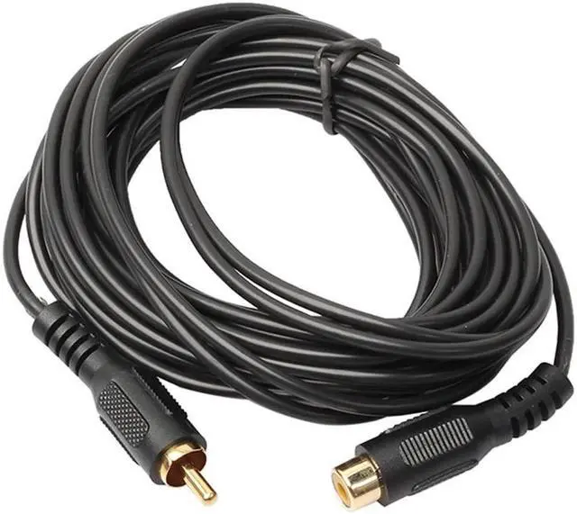 Alt view image 3 of 5 - 1.8/4.5/7.6 M Single Phono Extension Cable Lead RCA Male to Female Plug to Socket For stereo equipment DVD players TV L3FE