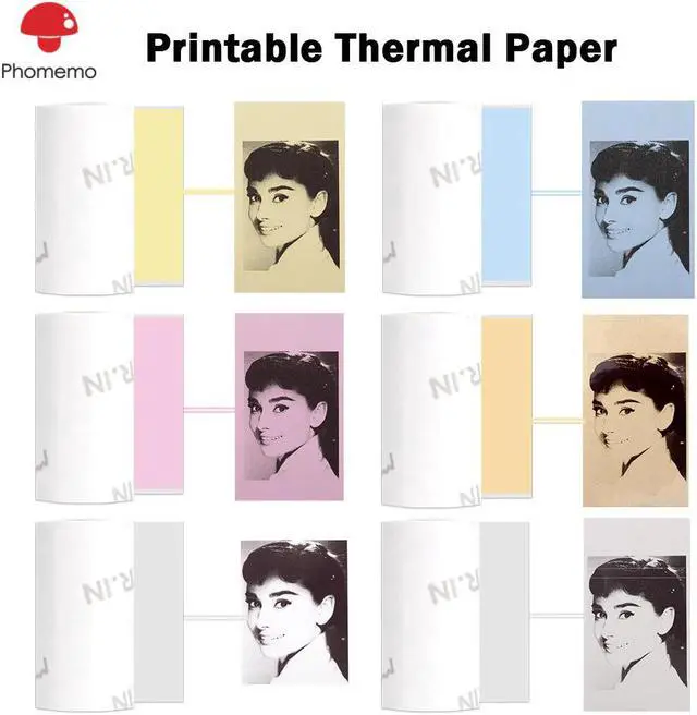 Main image of Thermal Stickers Photo Paper for M02/M02S/M02Pro Printer Self-Adhesive Label Sticker Photo Paper for iphone