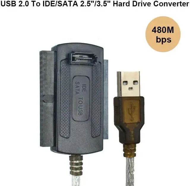 Alt view image 2 of 5 - 3-in-1 USB 2.0 To IDE / SATA 2.5",3.5" Hard Drive Disk HDD SSD 480Mb/s Data Interface Converter Adapter Cable