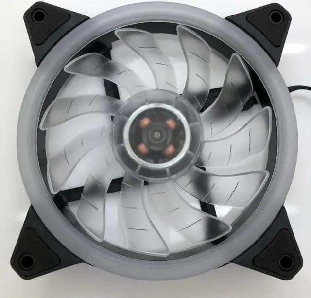 Alt view image 4 of 5 - LED Cooling Fan 120mm 12cm DC 12V Cooling 3Pin 4Pin Cooler Silent Quiet Fan Cooler Radiator For PC Computer Case Fan