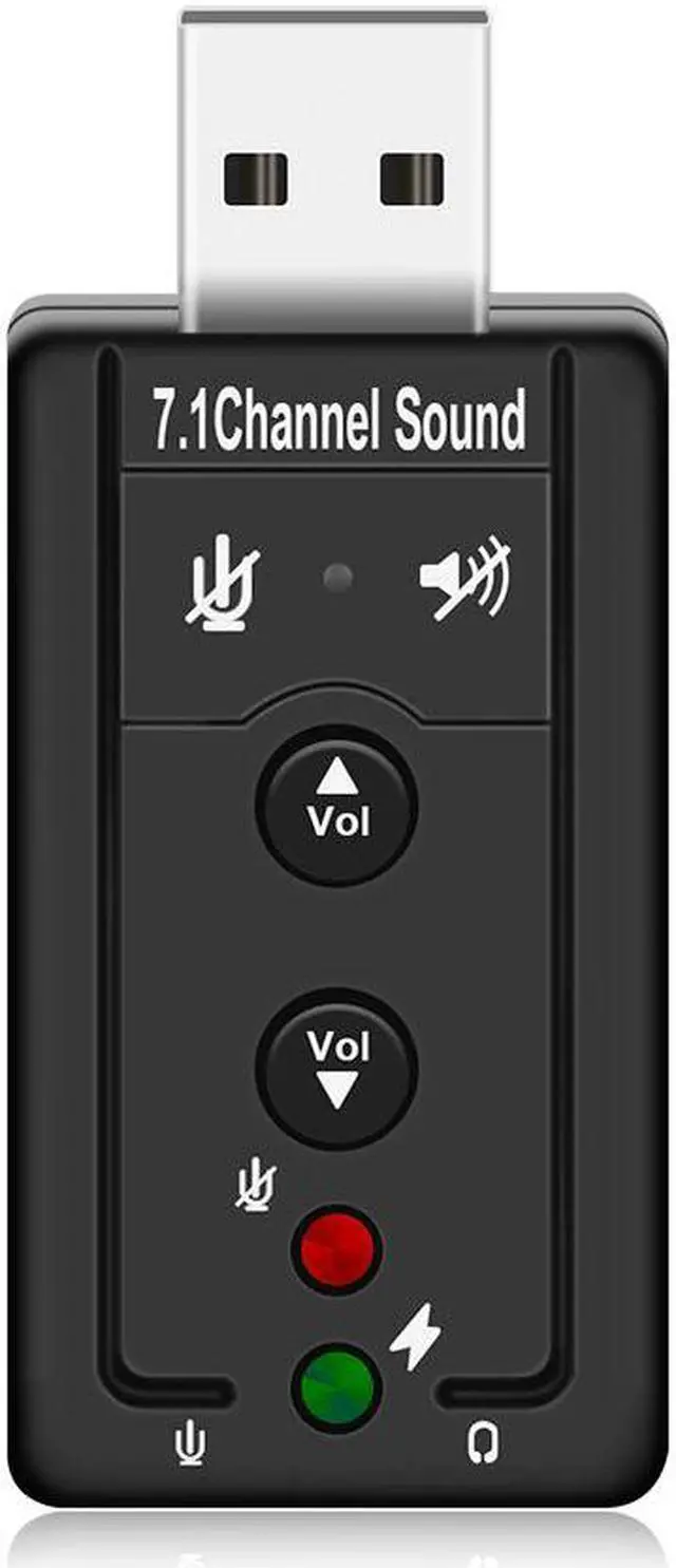 Main image of USB Sound Card Adapter USB to 3D Audio 7.1 Channel Professional Microphone Headset 3.5mm For Win XP / 78 Android Linux