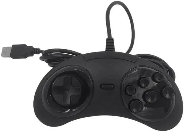 Alt view image 4 of 5 - Gamepad Game Controller 6 Buttons for SEGA Gaming Joystick Holder for PC MAC Mega Drive Gamepads
