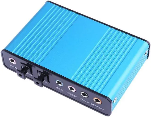 Alt view image 4 of 5 - USB Sound Card Channel 5.1 7.1 Optical Audio Card Adapter with microphone input for PC computer