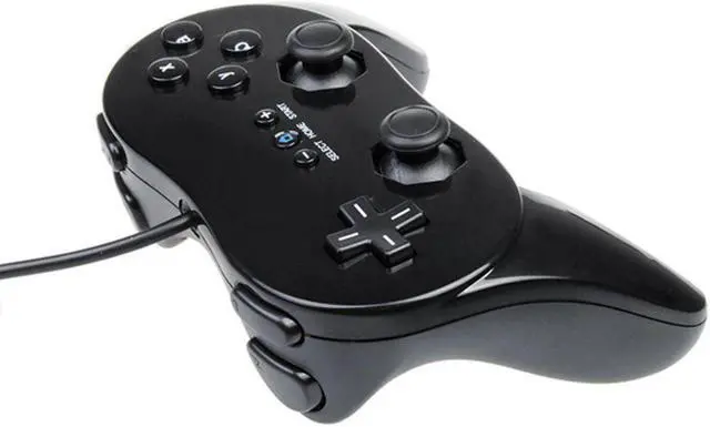 Alt view image 5 of 5 - Quality Gamepads Classic Game Controller With Grip Joypad Gamepad Plastic Black White For Nintendo Console