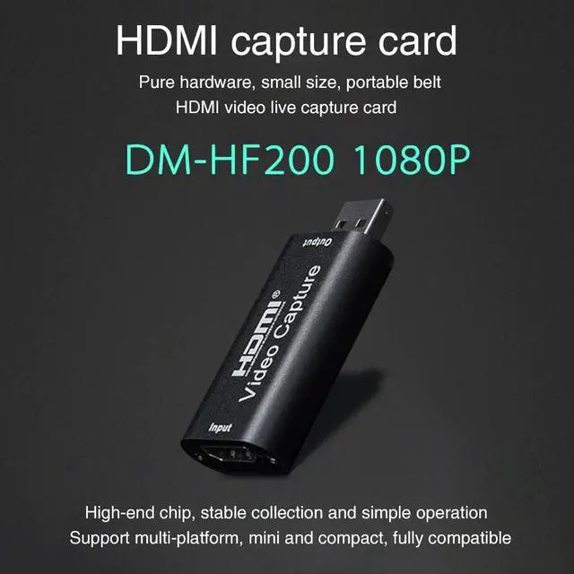 Alt view image 5 of 5 - Free Drive Live Streaming  To USB HD Acquisition Video  Card Playback Mini Portable Game  Office Adapter