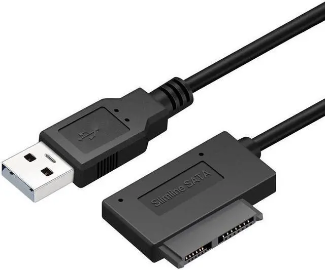 Main image of 2020 PC 35CM 6P 7P CD DVD Rom SATA To USB 2.0 Converter For PC Laptop Notebook Slimline Sata 13 Pin USB Adapter Drive Cable
