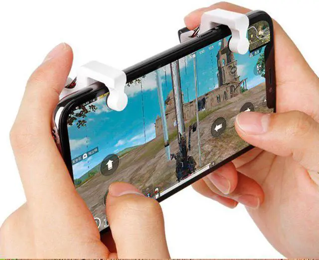 Alt view image 2 of 5 - 1pair Phone Game Trigger Mobile Game Fire Button Aim Key L1R1 Shooter Controller For Dropship