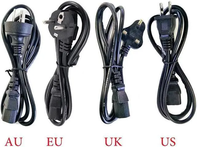 Main image of Power Cord Cable EU US UK AU Adapter 1.2M Cable 3 Prong Connector for PC Charge Power Supply 3D Printer