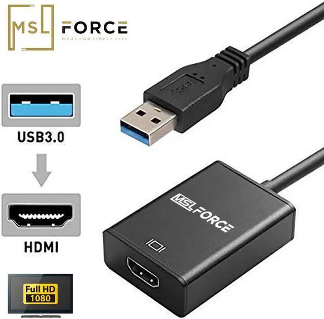 Alt view image 2 of 5 - 3.0 to DVI Video graphic Converter Adapter HD1080P to Cable Multiple Monitors for Windows XP 10 8 8.1 7 Laptop