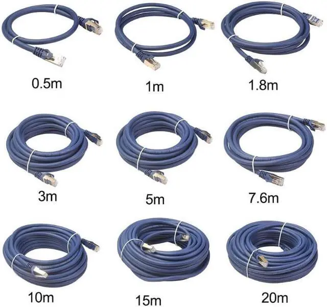 Alt view image 2 of 5 - Ethernet Cable SFTP 40Gbps Super Speed RJ45 Network Lan Patch Cable forComputer Notebook Switch TV Set Top Box