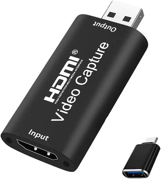 Main image of USB 2.0 HDMI Capture Card Mini Video Recording Box with USB 3.1 OTG Adapter for Game DVD Live Streaming Broadcast