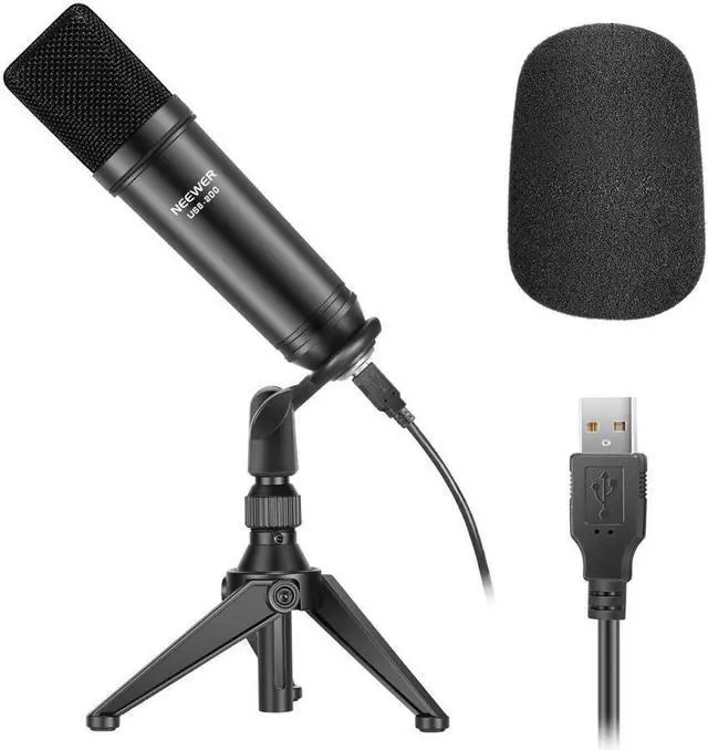 Alt view image 6 of 7 - USB200 USB Microphone Kit 192KHz/24Bit Plug&Play Cardioid Podcast Condenser Mic with Professional Sound Chipset