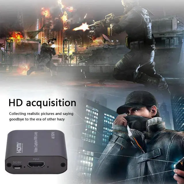 Main image of Capture Cards Portable 4K Audio Video Recording Box Outdoor Sightseeing Accessories for Game DVD Camera