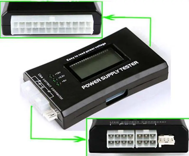 Alt view image 3 of 5 - PC Power Supply Tester Checker 20/24 pin SATA HDD ATX BTX Meter LCD Hot Sale Drop Shipping