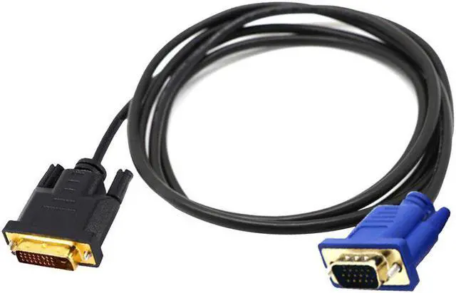 Alt view image 2 of 5 - DVI To VGA, Dual-Link DVI-I DVI To VGA D-Sub Adapter Cable
