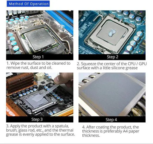 Alt view image 5 of 5 - 30g Thermal Paste 900 Thermal Grease Heatsink Plaster Thermal Paste For Cpu Liquid Metal Water Cooling Cooler