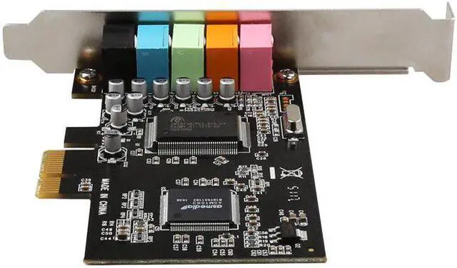 Alt view image 4 of 5 - Sound card 5.1channels CMI8738 Chipset Audio Digital PCI Express Sound Card low profile bracket