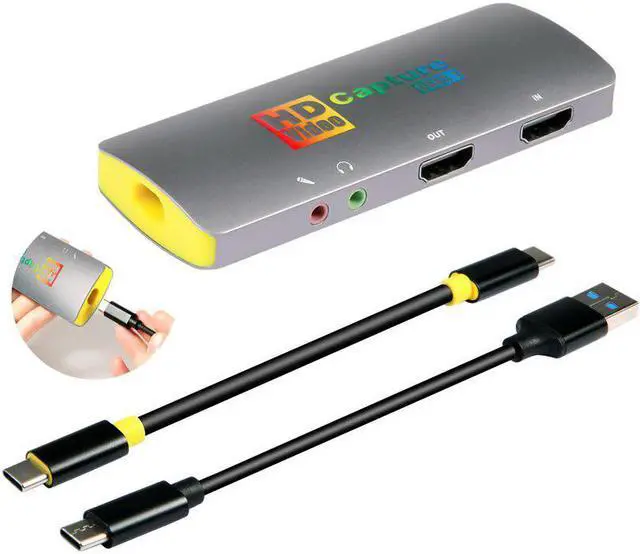 Main image of 4K Capture Card,USB3.1 Type C Video Capture Card,4K 60FPS HD Audio Video Capture Device for PS4 Switch OBS YouTube