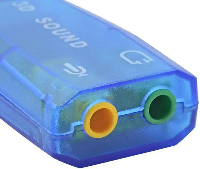 Alt view image 4 of 5 - External Sound Card Adapter 5.1 Channel USB To 3D Audio Channel Sound Professional Microphone 3.5mm Interface