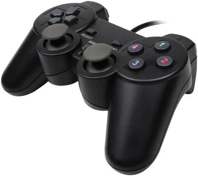 Alt view image 3 of 5 - Usb Controller Gamepad For Winxp / Win7 / Win8 / Win10 For Pc Computer Laptop Black Game Joystick and forplaystation 4