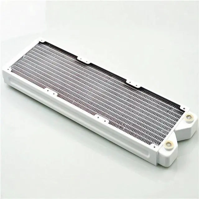 Alt view image 2 of 5 - 120 240 360 Water Cooling Radiator White Thin Copper classic white Water Row heat exchanger water cooling White