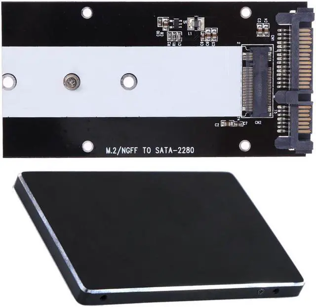 Main image of B Key M.2 NGFF SSD to SATA 2.5" Converter Adapter Card for Windows Vista Linux Mac 10 OS for SSD type 2230 2242 2260 2280