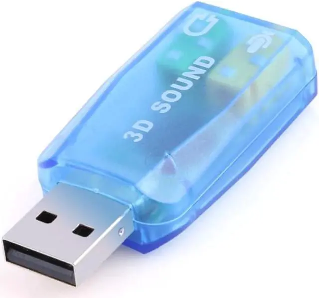 Alt view image 3 of 5 - USB Sound Card With Earbuds/Micphone Plug 3D Audio Headset Microphone Adapter for Laptop for PC Desktop for IOS