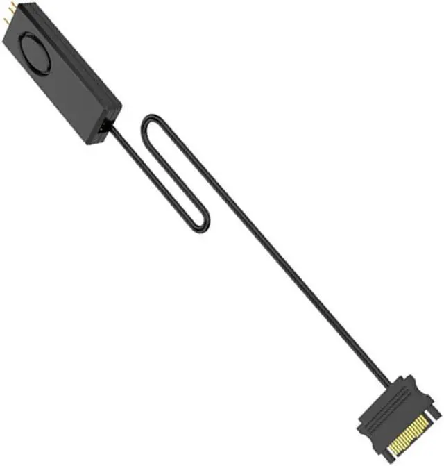 Alt view image 2 of 5 - SATA Power Supply 5V 3Pin AURA RGB ARGB Controller Cable For Computer PC Case LED Stripe Fans Water Cooling Accessories