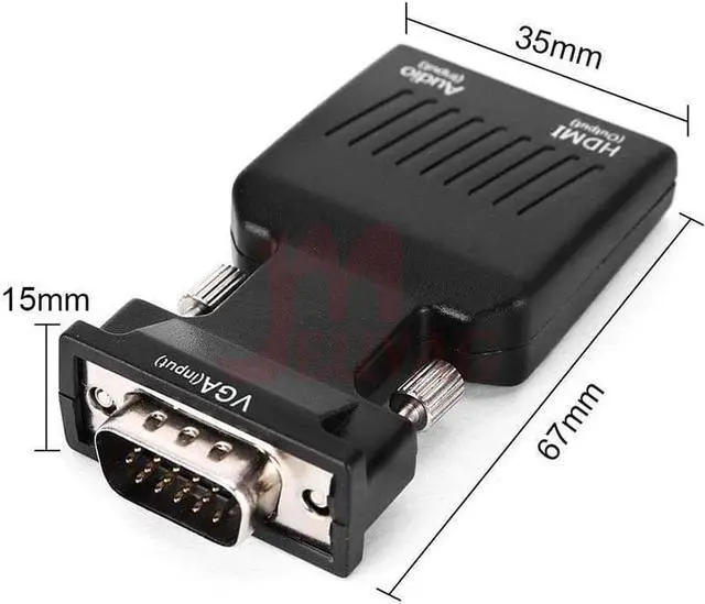 Alt view image 3 of 5 - VGA Male to Female Converter with Audio Adapter Cables 720/1080P For HDTV Monitor Projector PC Laptop TV-Box