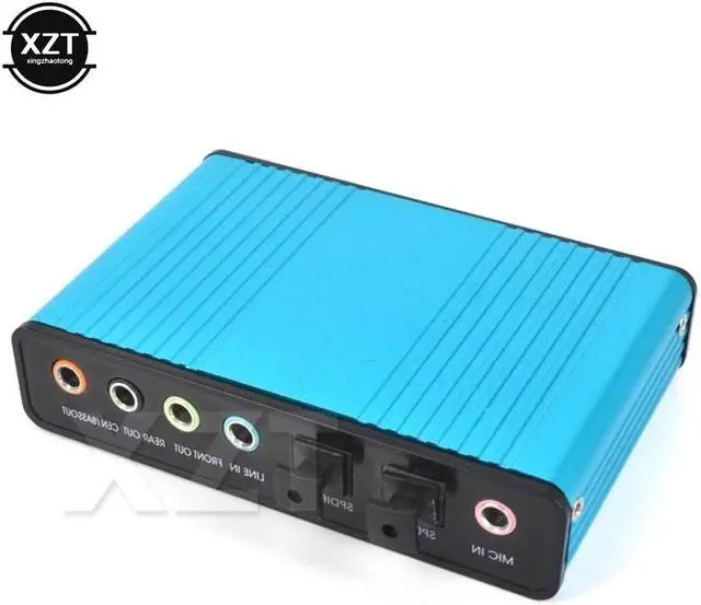 Alt view image 4 of 4 - External Sound Card 5.1 3.5mm Audio Interface 6 Channel CM6206 For Computer Notebook Laptop Mic