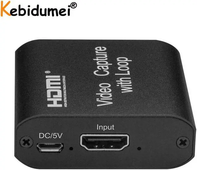 Main image of 4K HDMI Capture Card 1080P Grabber For PS4 Game Phone Recording Device With Loop Output For Youtube Facebook Live Streaming