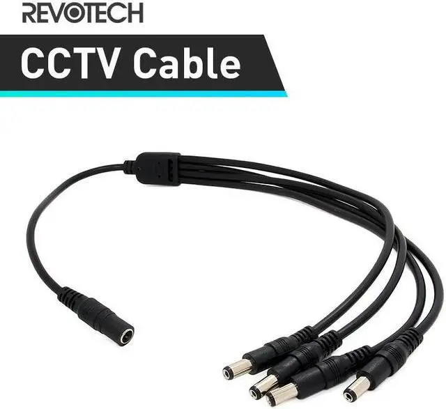 Main image of 1 to 4 DC Power Splitter Adapter Cable Security Surveillance Camera Cable for CCTV System