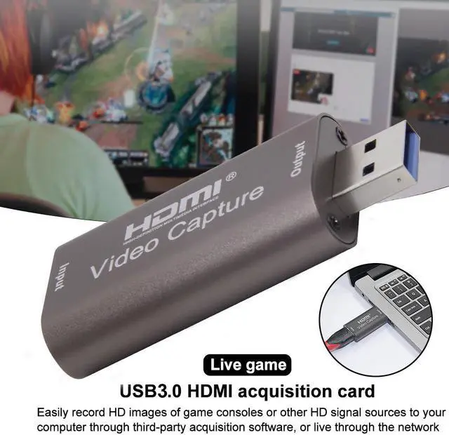 Alt view image 3 of 5 - Computer Teaching 4K 1080P Mini Portable Box Grabber Video Card Audio Broadcast 60Hz Live Streaming