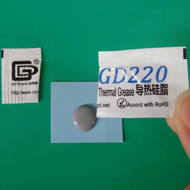 Alt view image 3 of 5 - Brand Thermal Grease Paste Silicone Plaster 220 Heat Sink Compound Gray 2000 Pieces Net Weight 0.5 Gram For CPU Cooler MB05