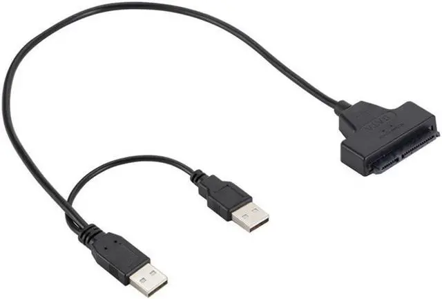 Alt view image 4 of 5 - 2.0 SATA 7+15Pin to  2.0 Adapter Cable For 2.5 HDD Laptop Hard Disk Drive Extension Cable For PC / Laptop Black