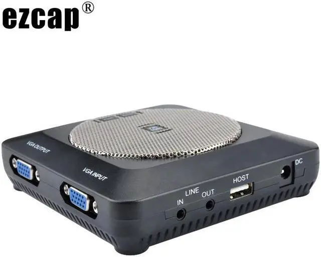 Main image of 1080P HDMI Lecture Recorder VGA Audio Video Capture Card Microphone Mic Input Record Lecture Lessons Conference To USB U Disk