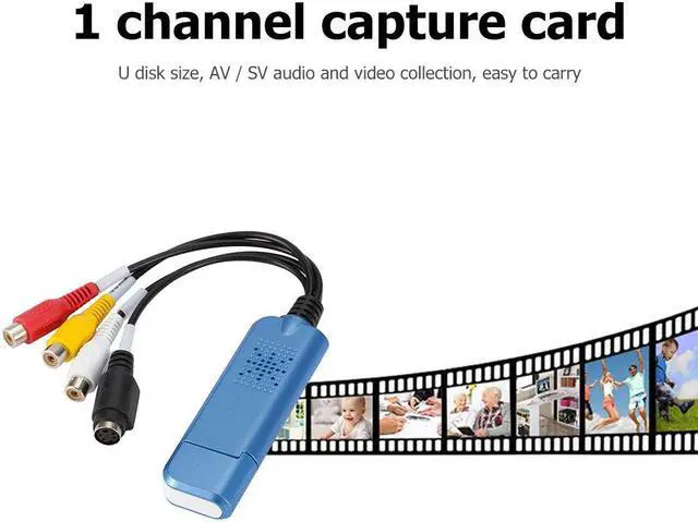 Alt view image 5 of 5 - Capture Card Device USB 2.0 Video VHS to DVD Household TV Video Watching Supply Adapter for Win XP 2000 Vista