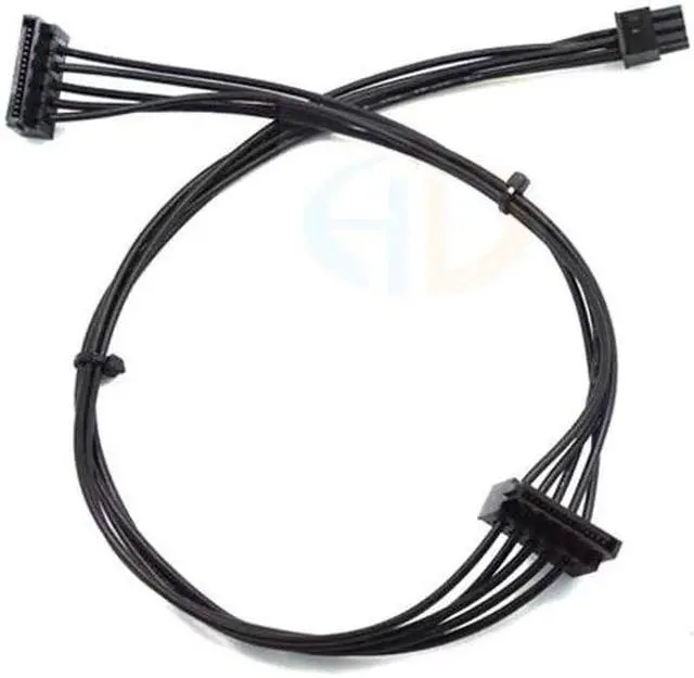 Main image of 6Pin to Dual SATA SSD Power Supply Cable MINI 6Pin Turn 2 x SATA Hard Drive Power Cord For Dell Main Board Interface