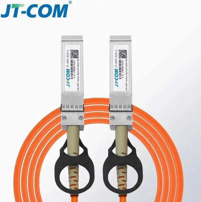 Alt view image 4 of 5 - 10G SFP+ to SFP+ AOC Cable 15m 20m 25m 30m 50m 100m SFP Module OM2 Active Optical Cable Support custom length